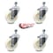 Service Caster 4 Inch Nylon Wheel Swivel 1/2 Inch Threaded Stem Caster Set SCC-TS20S414-NYS-121315-4 - alternate 4
